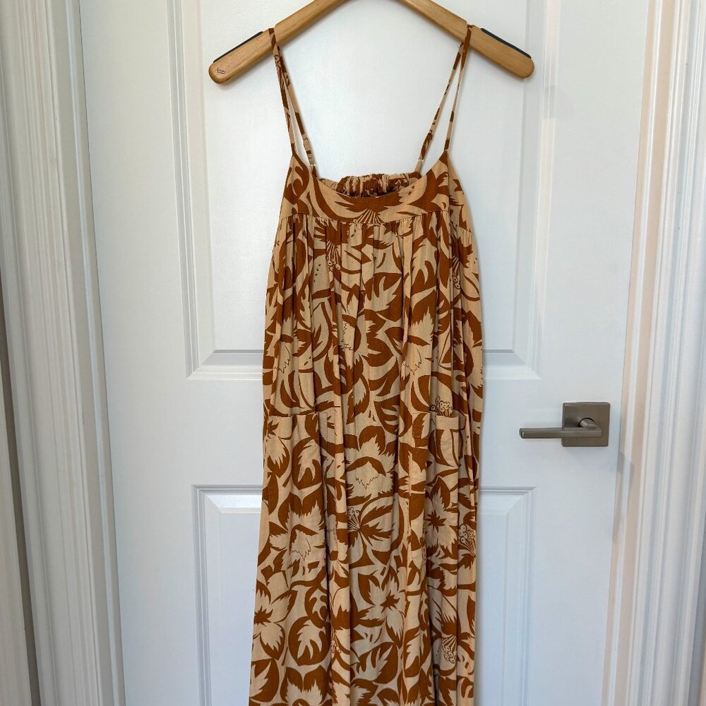 Linen Like Summer Strappy Dress